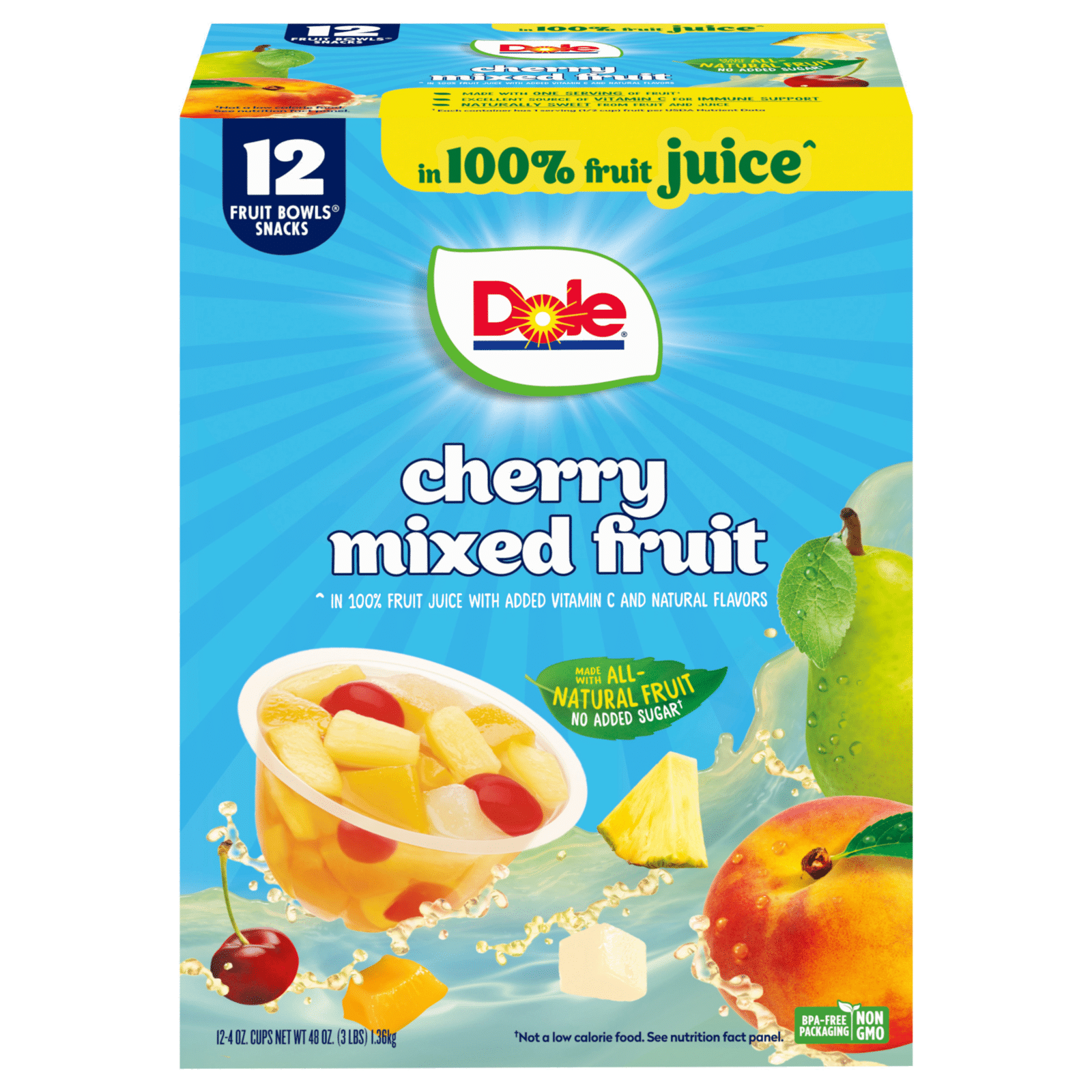 Dole Mixed Fruit in 100% Fruit Juice Cherry