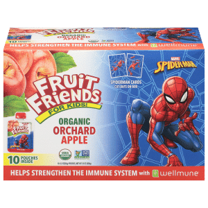 Fruit Friends For Kids! Spiderman Fruit Sauce Orchard Apple Organic