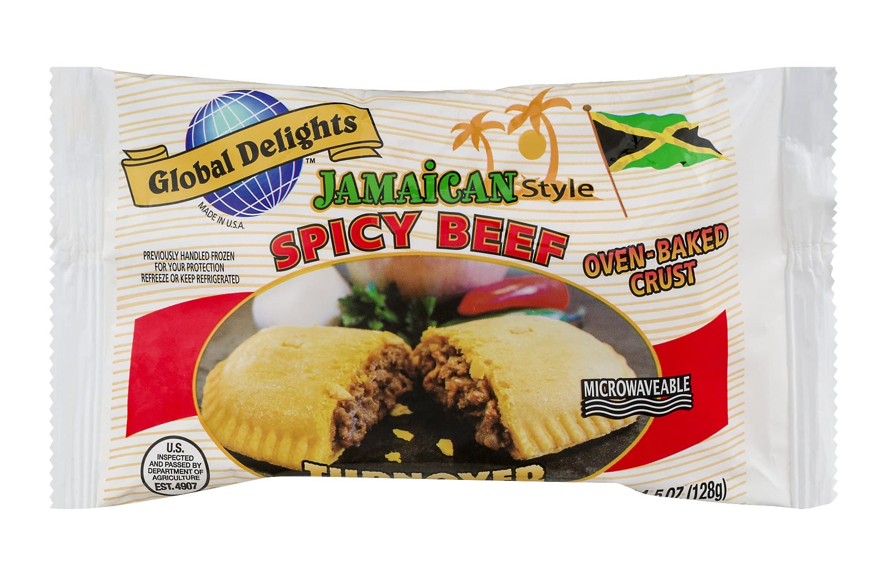 Global Delights Jamaican Style Spicy Beef Turnover