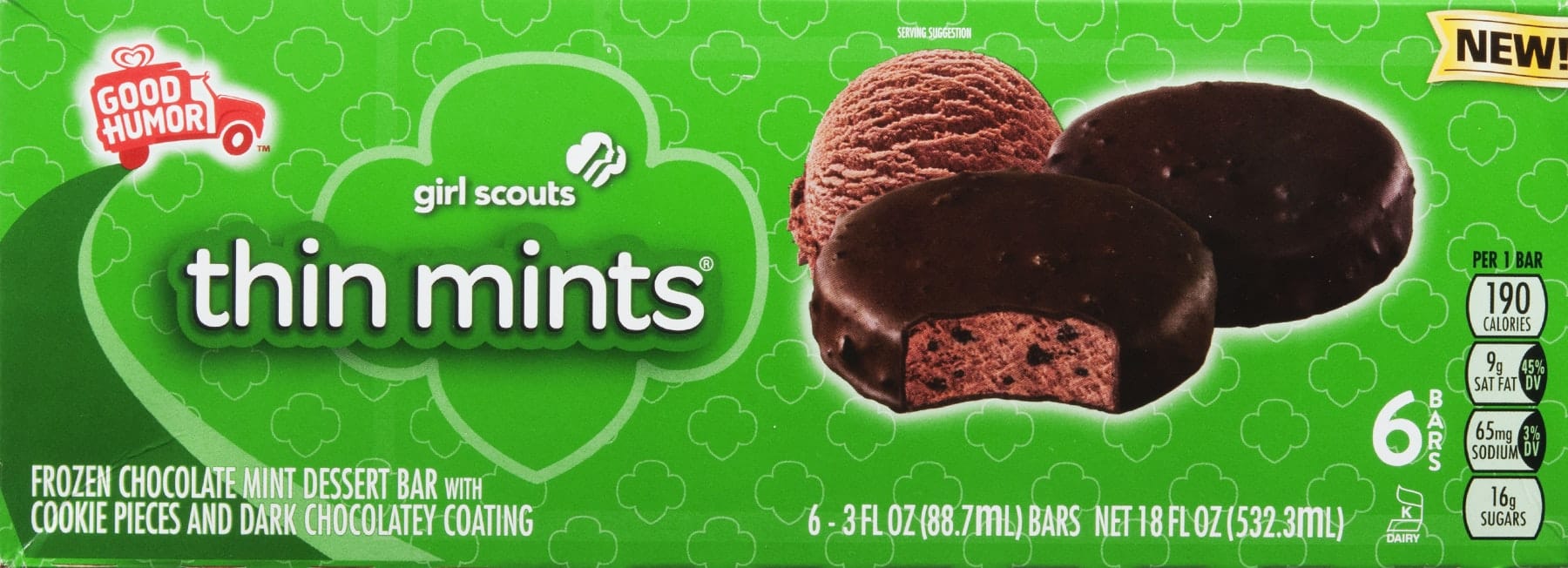 Good Humor Girl Scouts Thin Mints Frozen Dessert Bar