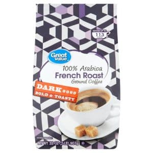 Great Value 100% Arabica French Roast Dark Ground Coffee