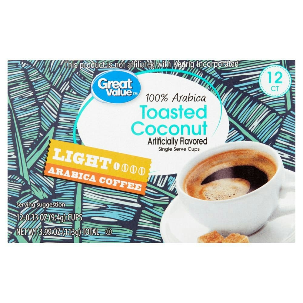 Great Value 100% Arabica Toasted Coconut Light Arabica Coffee