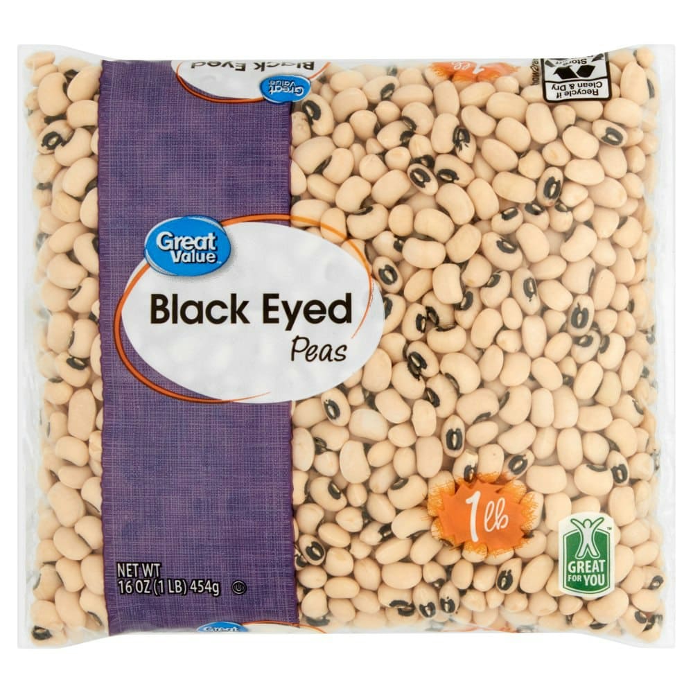 Great Value Black Eyed Peas Dried