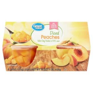 Great Value Diced Peaches in 100% Juice