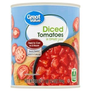 Great Value Diced Tomatoes in Tomato Juice
