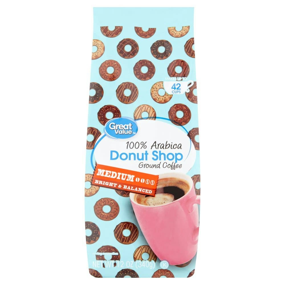 Great Value Donut Shop 100% Arabica Medium Ground Coffee