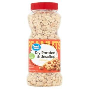 Great Value Dry Roasted & Unsalted Peanuts