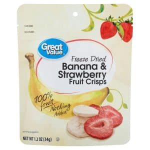 Great Value Freeze Dried Banana & Strawberry Fruit Crisps