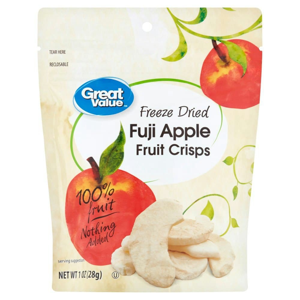 Great Value Freeze Dried Fuji Apple Fruit Crisps