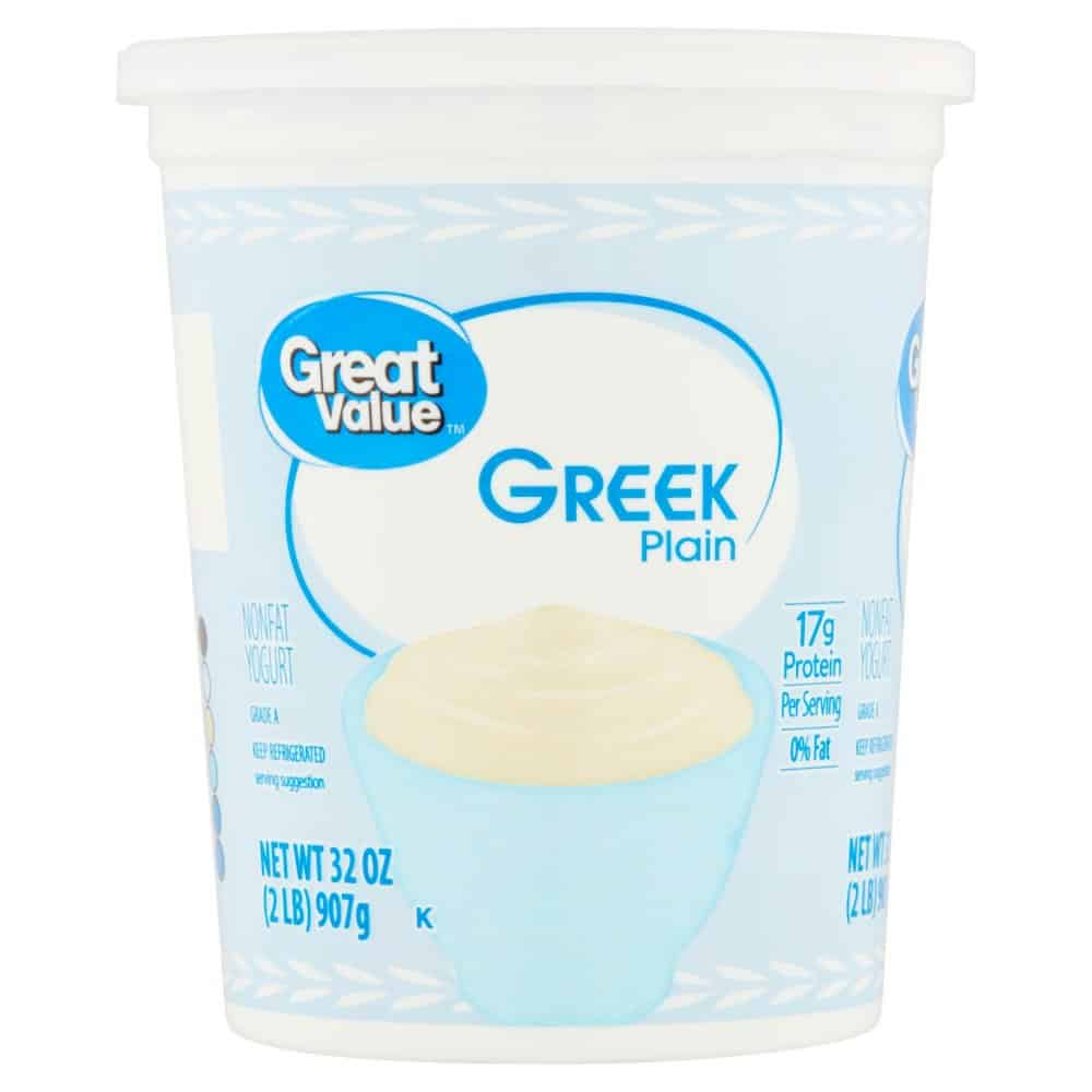 Great Value Greek Plain Nonfat Yogurt