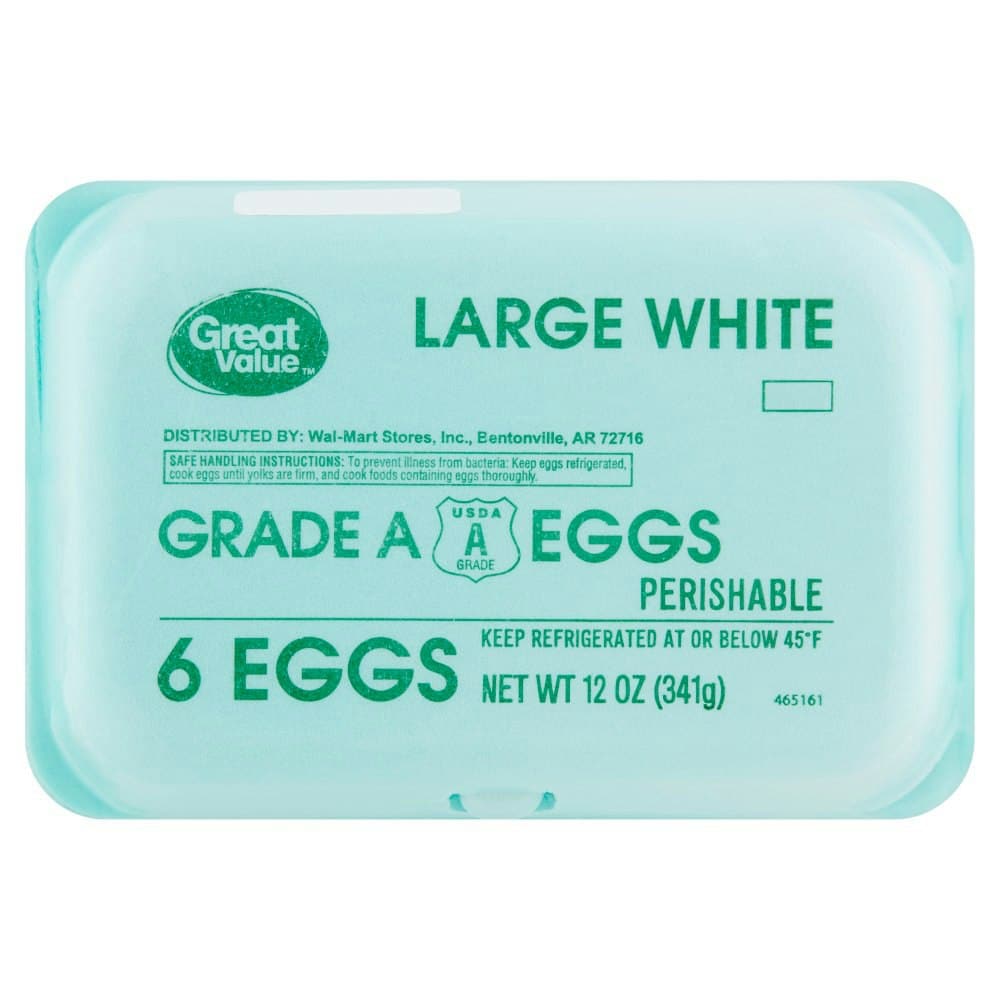 Great Value Grade A Large Eggs