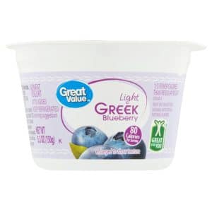 Great Value Light Greek Blueberry Nonfat Yogurt