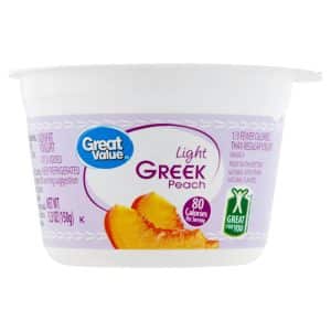 Great Value Light Greek Peach Nonfat Yogurt