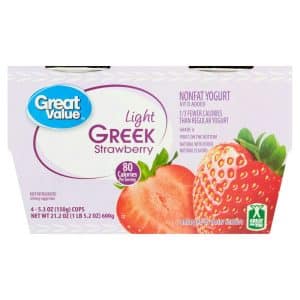 Great Value Light Greek Strawberry Nonfat Yogurt