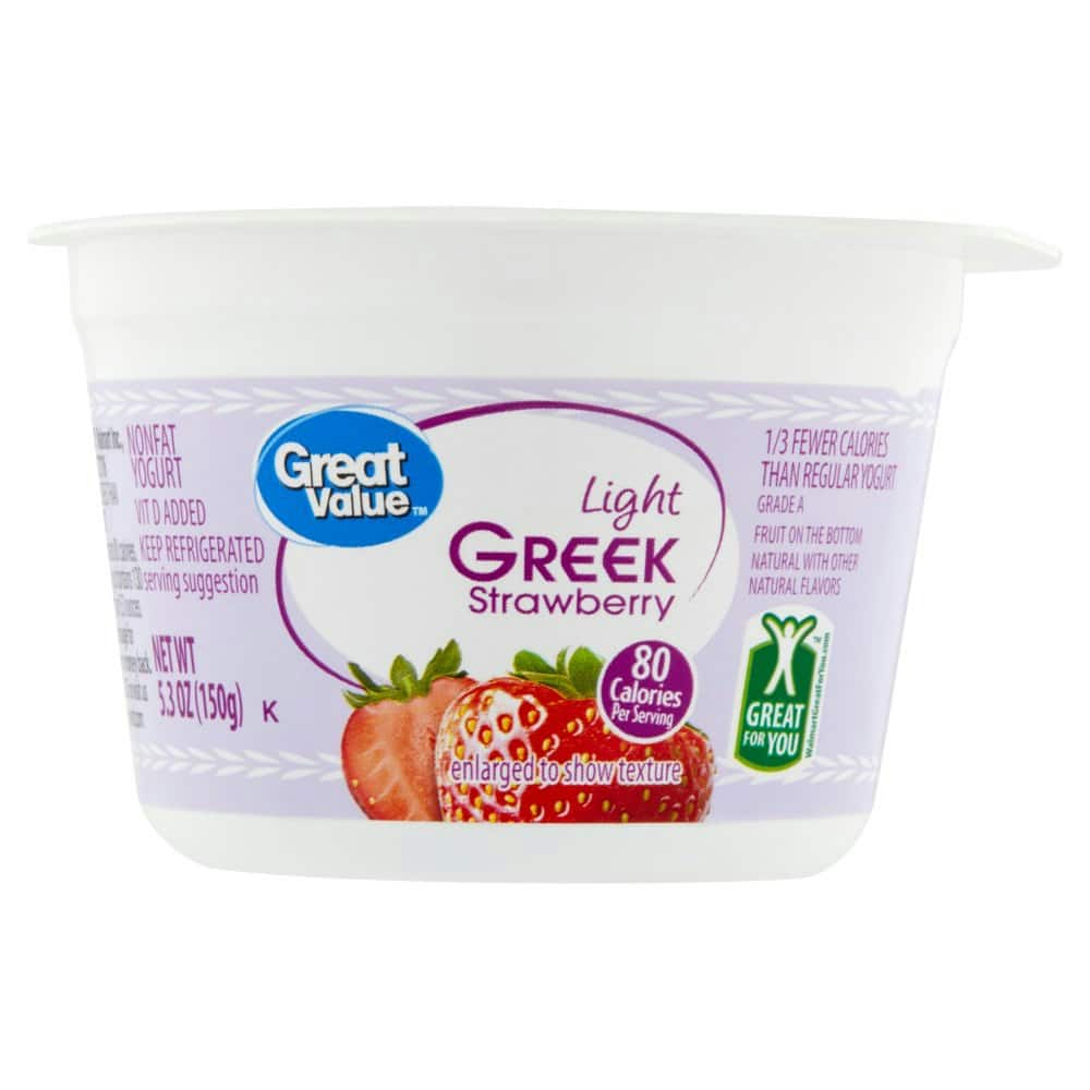 Great Value Light Greek Strawberry Nonfat Yogurt