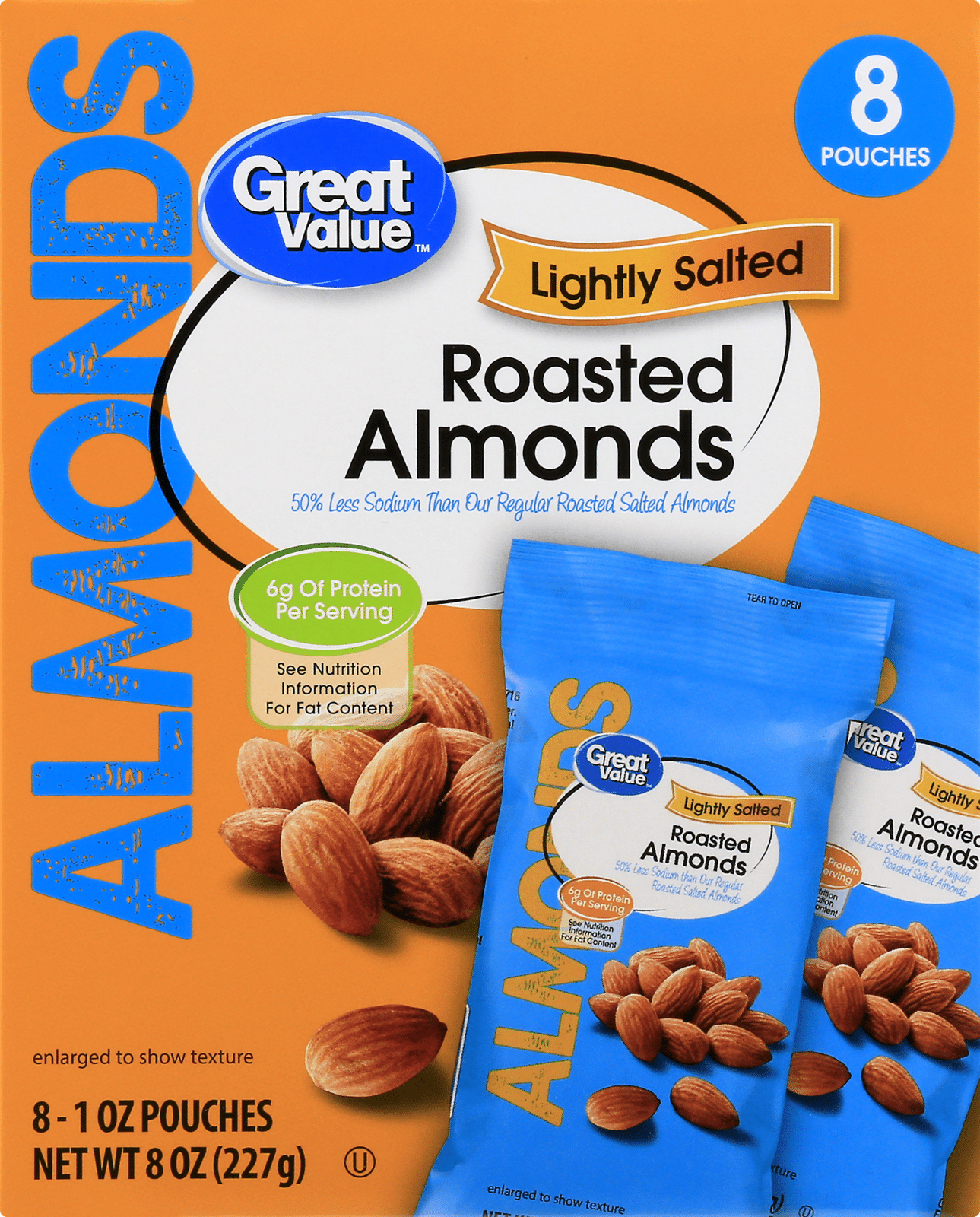 Great Value Lightly Salted Roasted Almonds