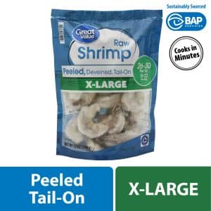 Great Value Peeled Tail on Extra Large Shrimp