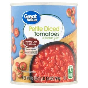 Great Value Petite Diced Tomatoes in Tomato Juice