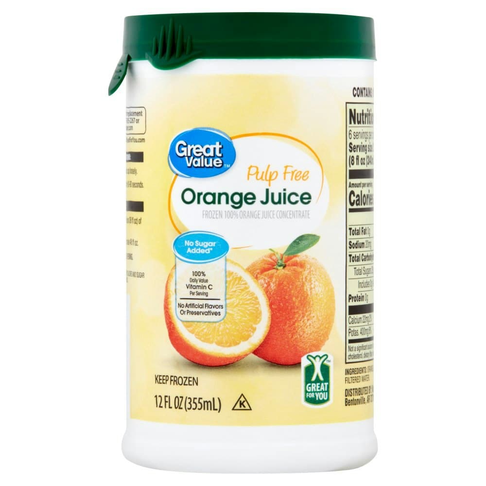 Great Value Pulp Free Orange Juice