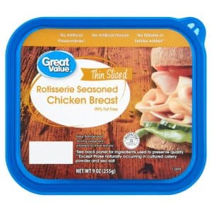 Great Value Thin Sliced Chicken Breast Rotisserie Seasoned