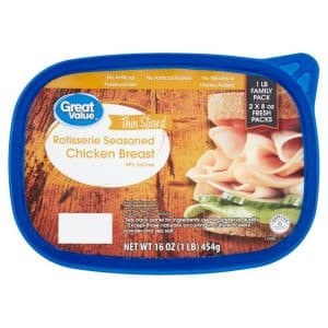 Great Value Thin Sliced Chicken Breast Rotisserie Seasoned
