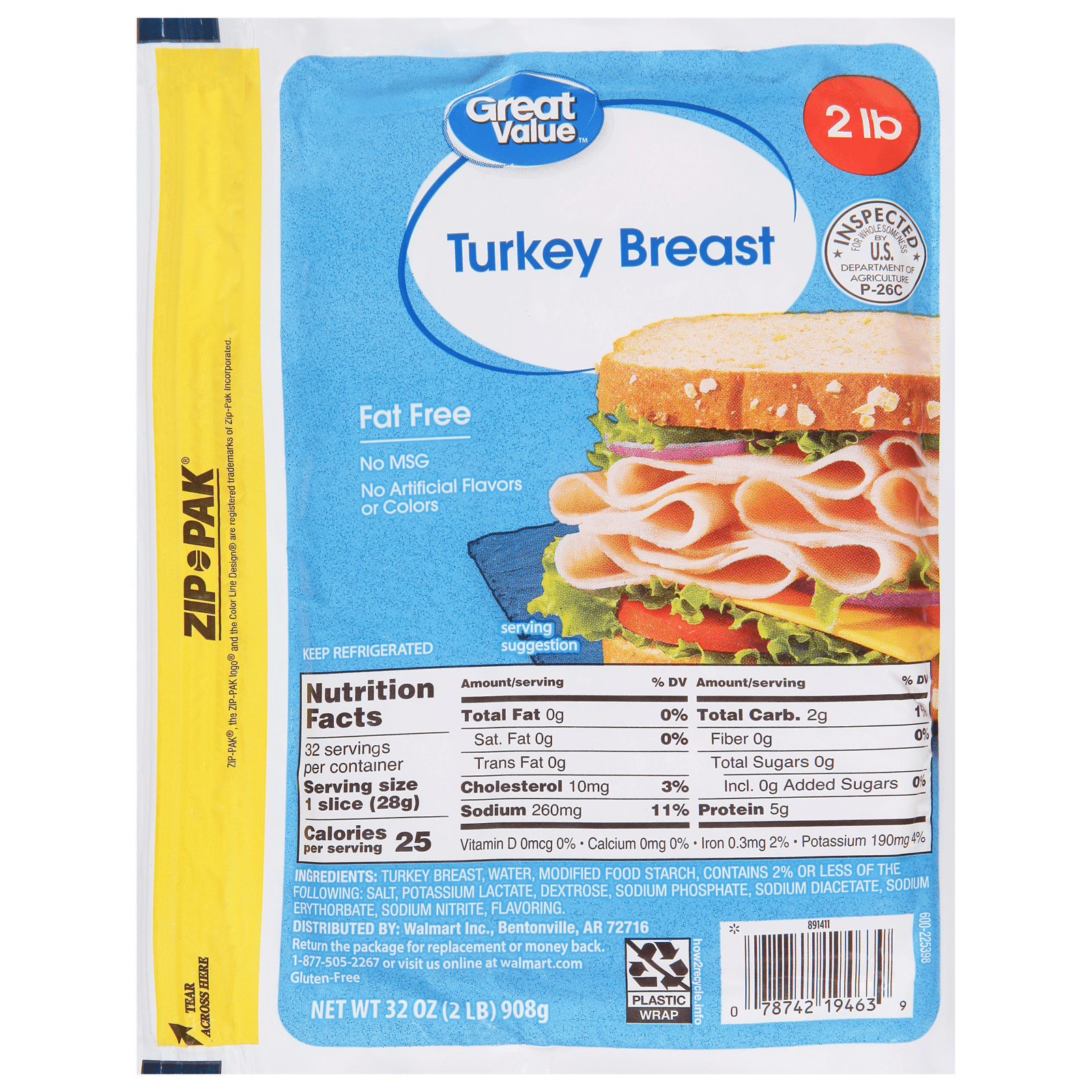 Great Value Turkey Breast