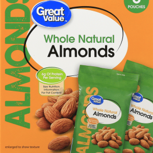 Great Value Whole Natural Almonds 8 Each