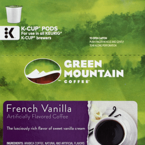 Keurig Hot Green Mountain Coffee French Vanilla 24 Each