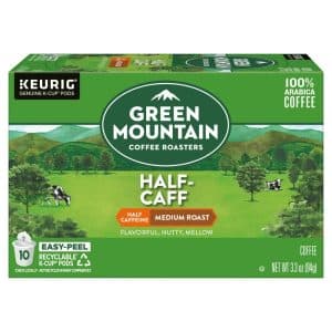 Green Mountain Coffee Roasters Half Caffeine Medium Roast Coffee K-Cup Pods
