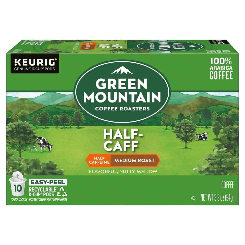 Green Mountain Coffee Roasters Half Caffeine Medium Roast Coffee K-Cup Pods