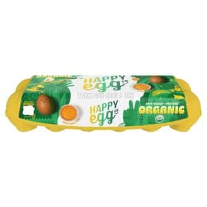 Happy Egg Large Brown Organic Free Range Eggs Grade A Eggs
