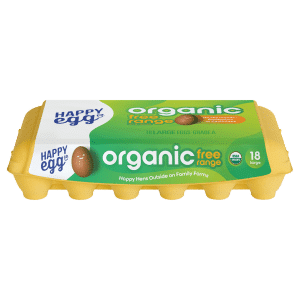 Happy Egg Free Range Grade A Large Brown Eggs Organic