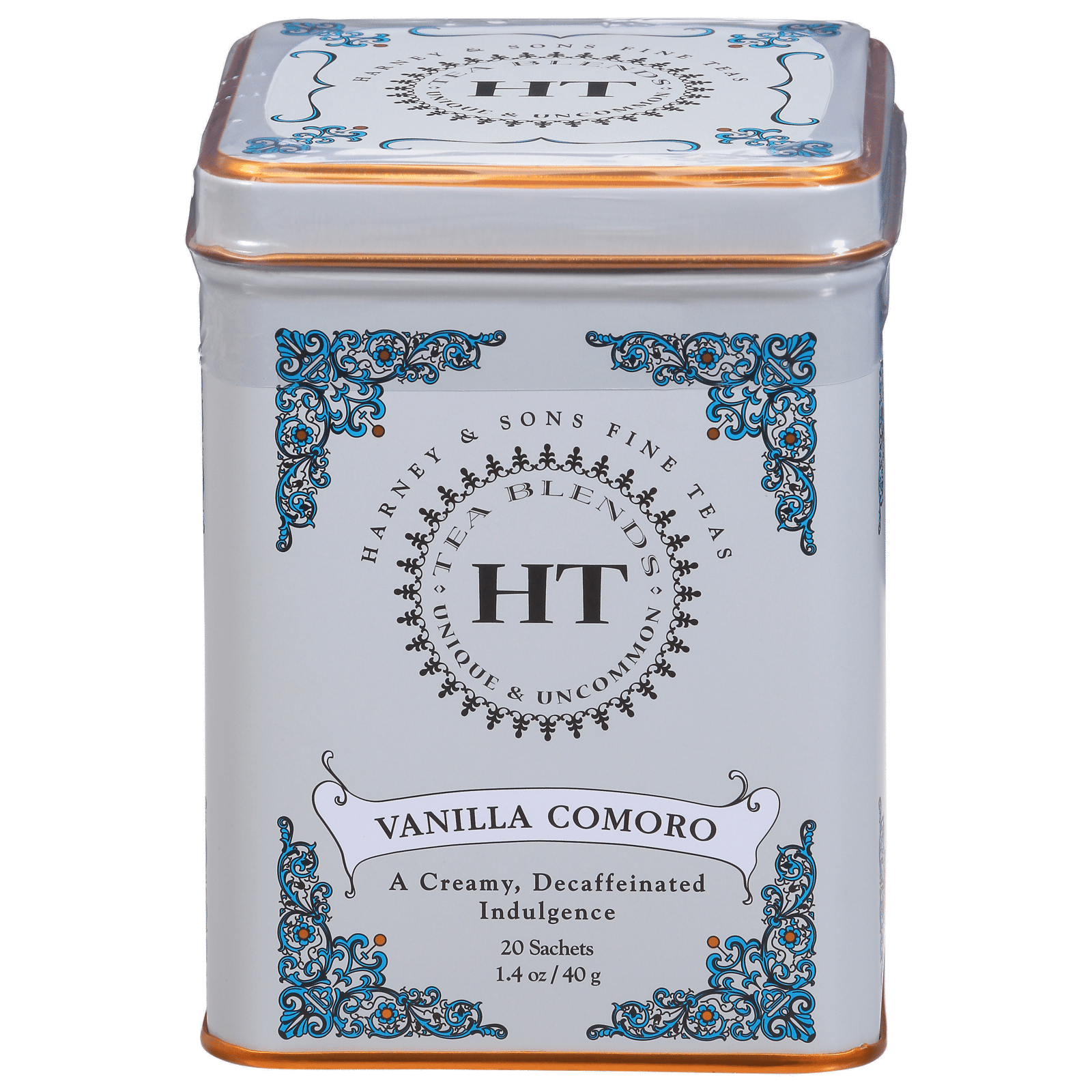 Harney & Sons Black Vanilla Comoro Tea Sachets Decaffeinated