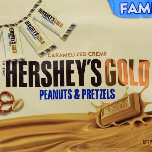 Hershey's Gold Pretzel and Peanuts Caramelized Creme