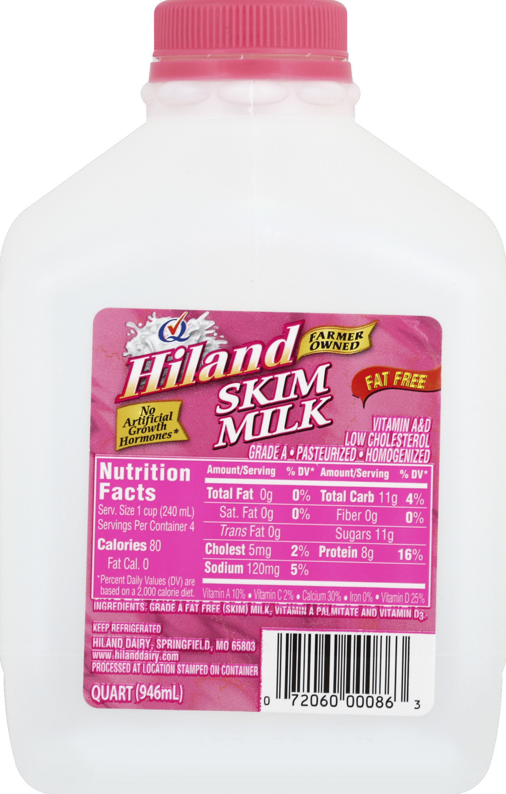 Hiland Fat Free Skim Milk