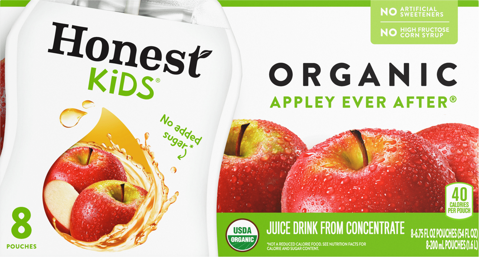 Honest Kids Appley Ever After Pouches