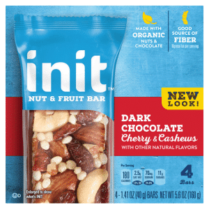 Init Dark Chocolate, Cherry, Cashew Nut & Fruit Bar