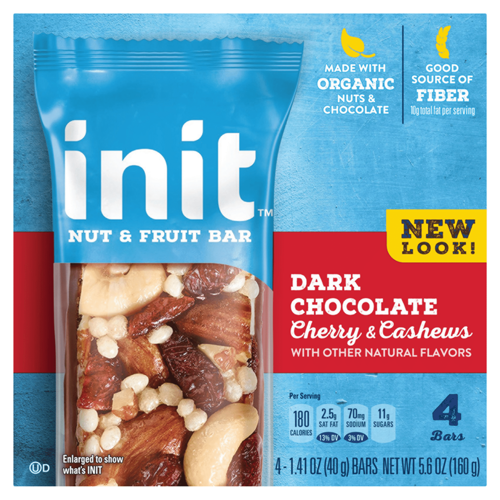 Init Dark Chocolate, Cherry, Cashew Nut & Fruit Bar