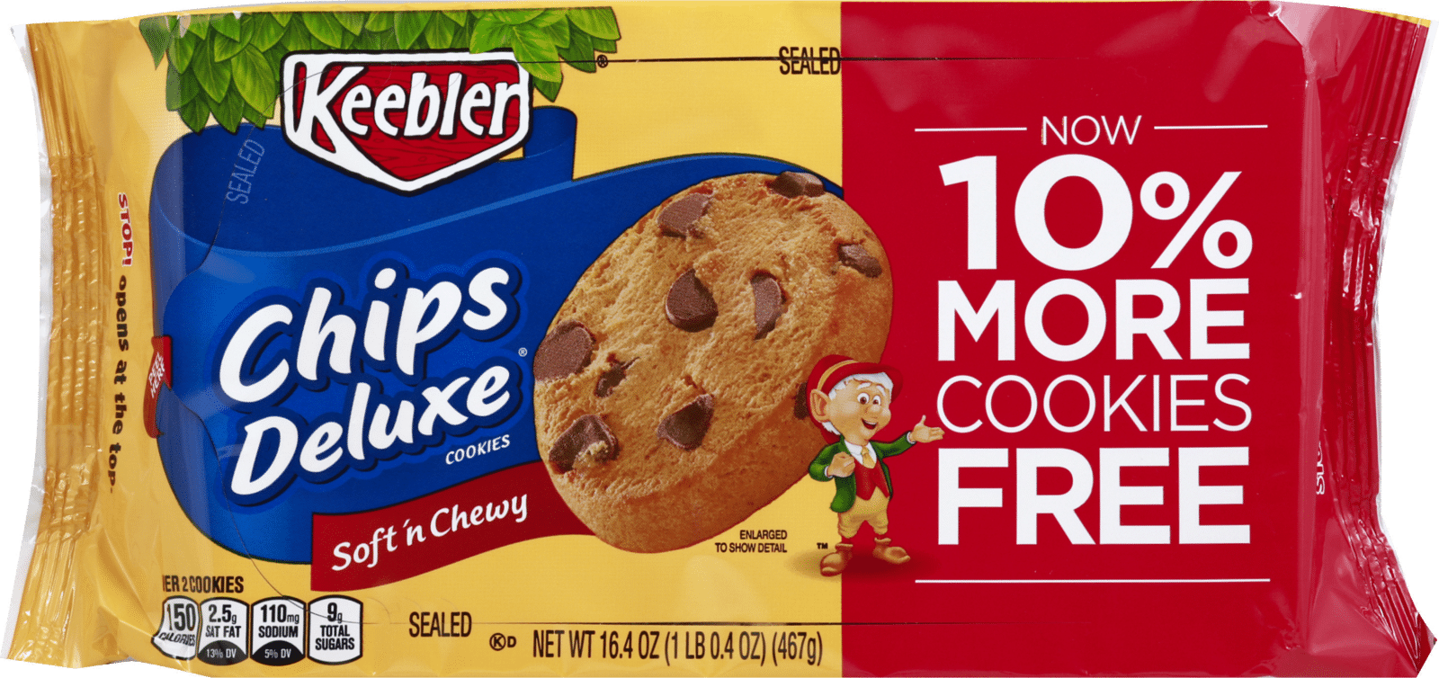 Keebler Chips Deluxe Soft 'n Chewy Cookies