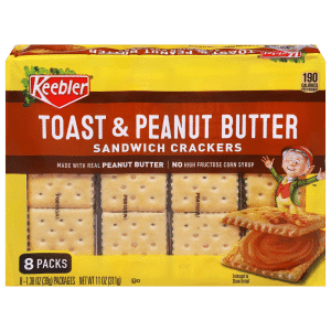 Keebler Sandwich Crackers Toast and Peanut Butter