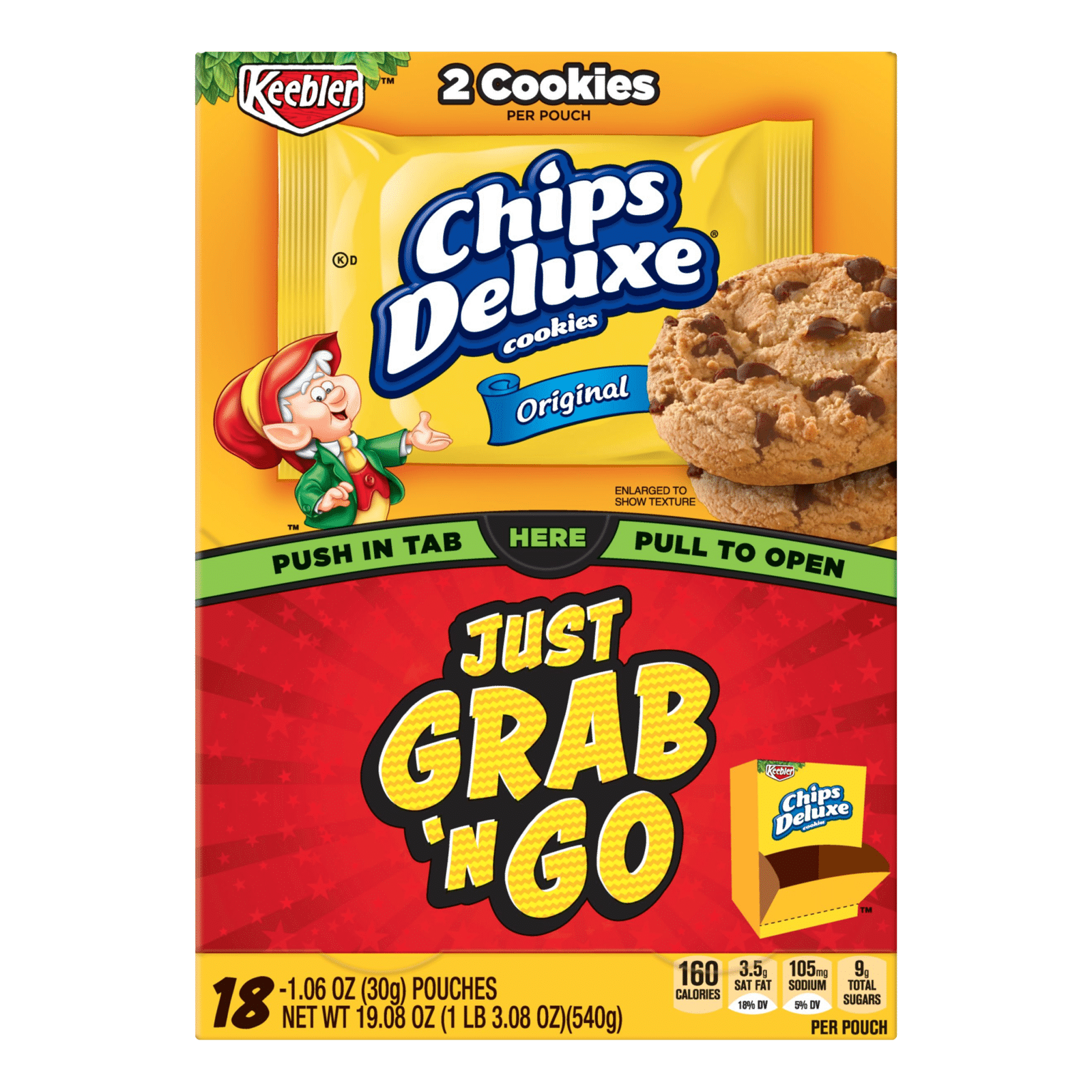 Keebler Chips Deluxe Cookies Original