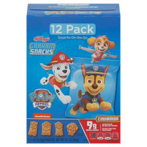 Kellogg's Paw Patrol Graham Snacks Cinnamon