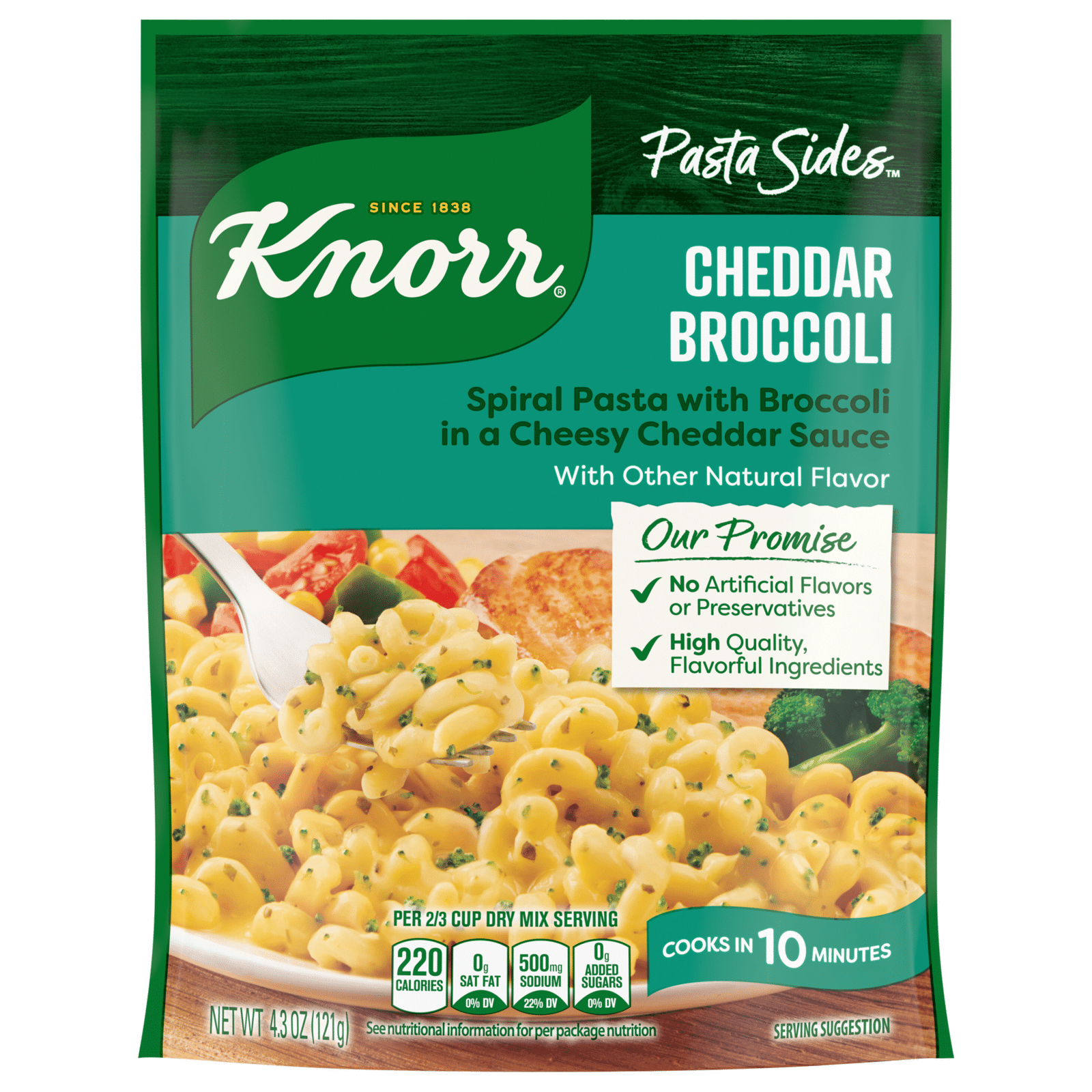 Knorr Pasta Sides Cheddar Broccoli Fusilli