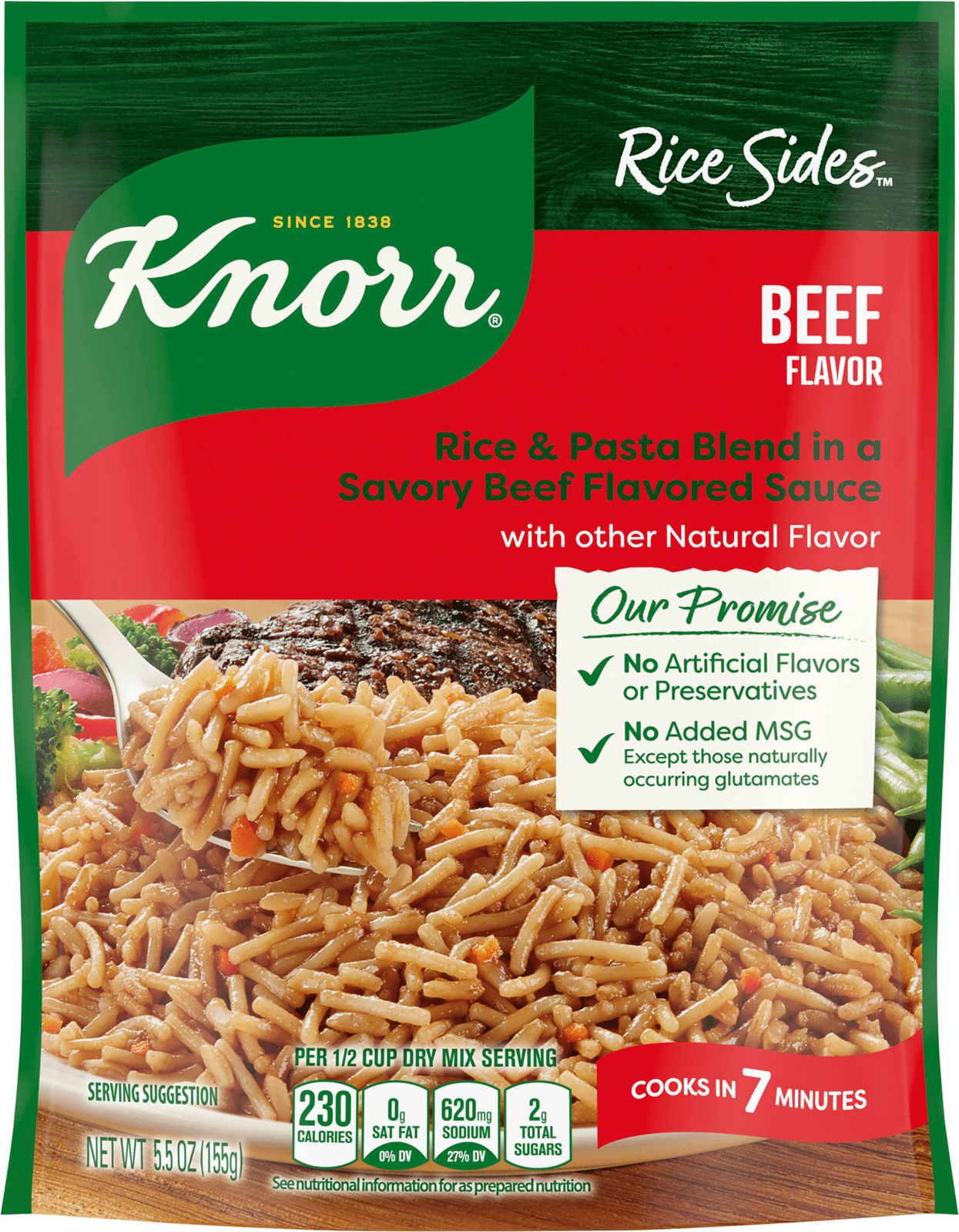 Knorr Rice Sides, Beef Flavor