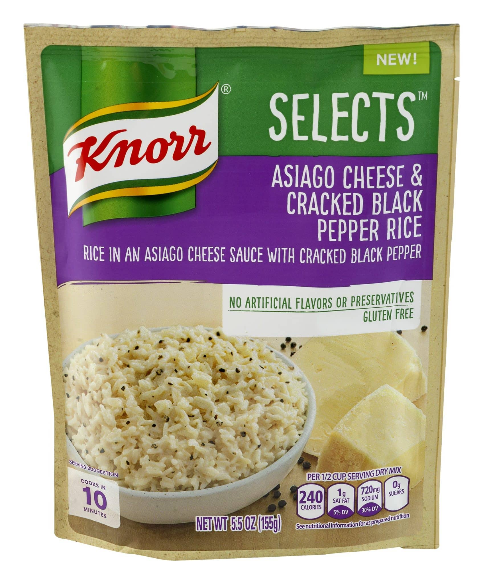 Knorr Selects Rice Side Dish Asiago Cheese & Cracked Black Pepper