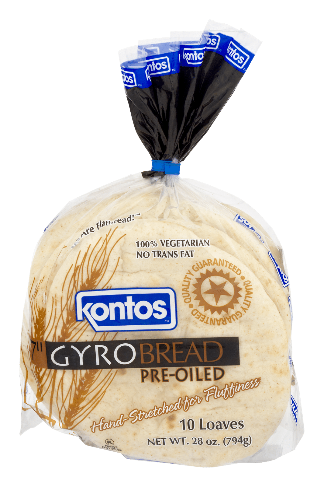 Kontos Gyro Bread Pre-Oiled