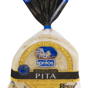 Kontos Pocket-Less Pita Traditional White