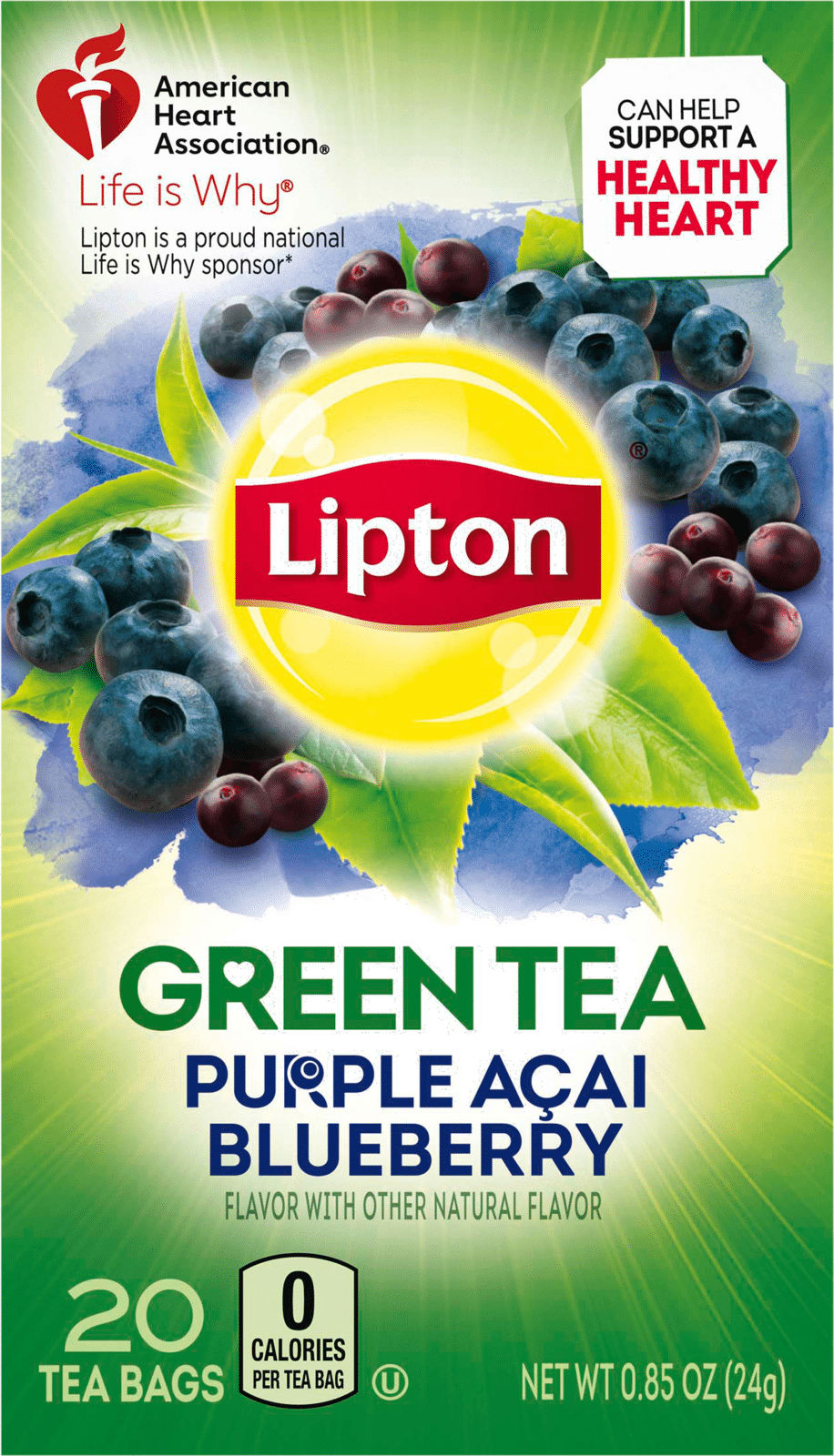 Lipton Bags Purple Acai Blueberry Green Tea