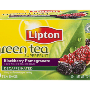 Lipton Superfruit Blackberry Pomegranate Green Tea Bags Decaffeinated
