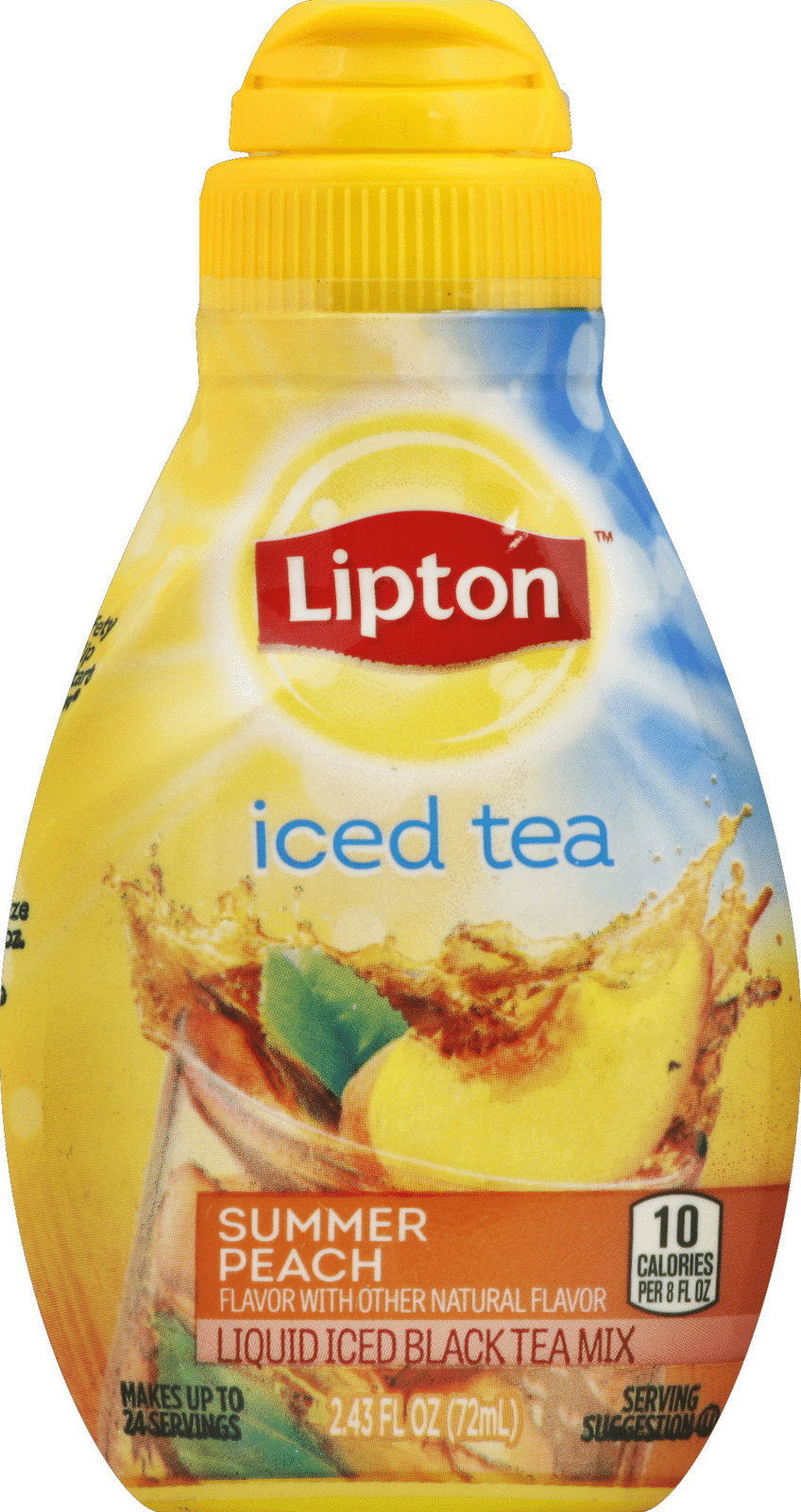 Lipton Iced Tea Liquid Iced Black Tea Mix Summer Peach